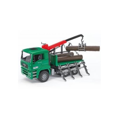 Bruder bruder camión madera man con grúa de carga  02769