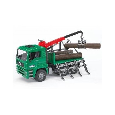 Bruder bruder camión madera man con grúa de carga  02769