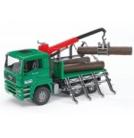 Bruder bruder camión madera man con grúa de carga  02769