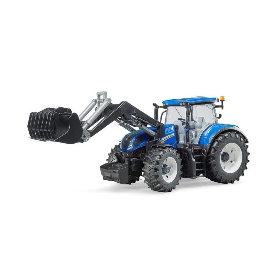 Bruder tractor new holland t7.315 con pala frontal 03121