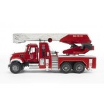 Bruder camion bomberos mack con escalera y deposito de agua 02821