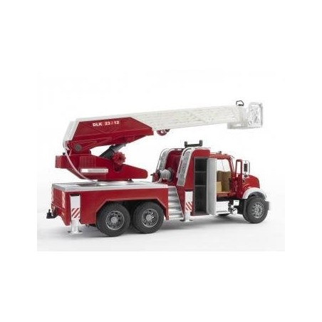 Bruder camion bomberos mack con escalera y deposito de agua 02821
