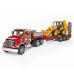Bruder camion mack con pala mixta caterpillar 02813