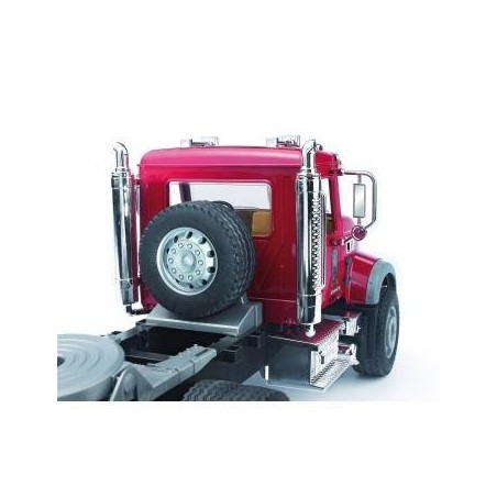 Bruder camion mack con pala mixta caterpillar 02813