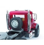 Bruder camion mack con pala mixta caterpillar 02813