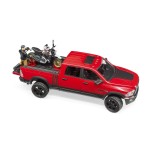 Bruder ram 2500 power wagon con ducati desert sled y conductor