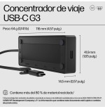 Hp usb-c travel cabl hub g3