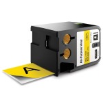 Dymo cinta de transferencia términa negro sobre amarillo 54mmx7m vinilo