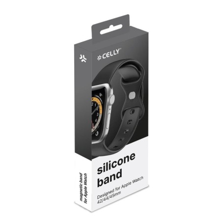 Correa apple watch 42/44/45 sili bk