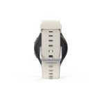 Smartwatch hama 8900, gps, amoled 1.3, srebrna koperta, bezowy pasek silikonowy