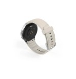 Smartwatch hama 8900, gps, amoled 1.3, srebrna koperta, bezowy pasek silikonowy