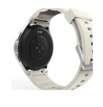 Smartwatch hama 8900, gps, amoled 1.3, srebrna koperta, bezowy pasek silikonowy
