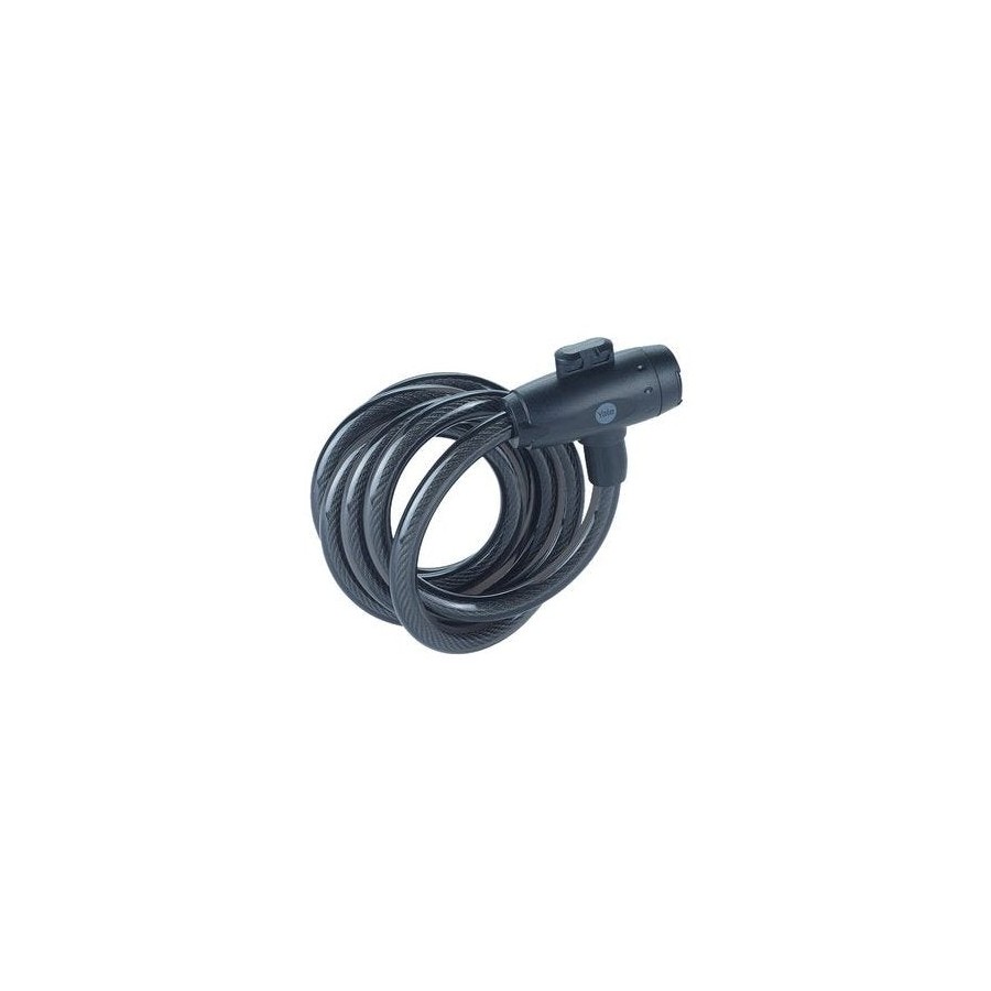 Cable de bicicleta con llave de acero de 12 mm - yck0/12/200/2 negro