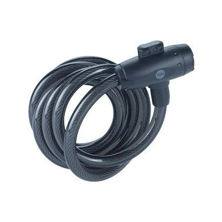Cable de bicicleta con llave de acero de 12 mm - yck0/12/200/2 negro