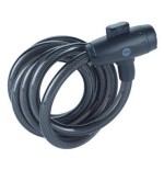Cable de bicicleta con llave de acero de 12 mm - yck0/12/200/2 negro