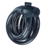 Cable de bicicleta con llave de acero de 12 mm - yck0/12/200/2 negro