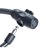 Cable de bicicleta con llave de acero de 12 mm - yck0/12/200/2 negro
