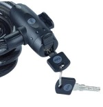 Cable de bicicleta con llave de acero de 12 mm - yck0/12/200/2 negro