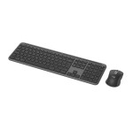 Teclado ingles + ratón logitech mk950 signature slim rf wireless + bluetooth qwerty internacional de ee.uu. grafito