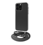 Funda muvit recycletek para apple iphone 15 pro max transparente + colgante negro