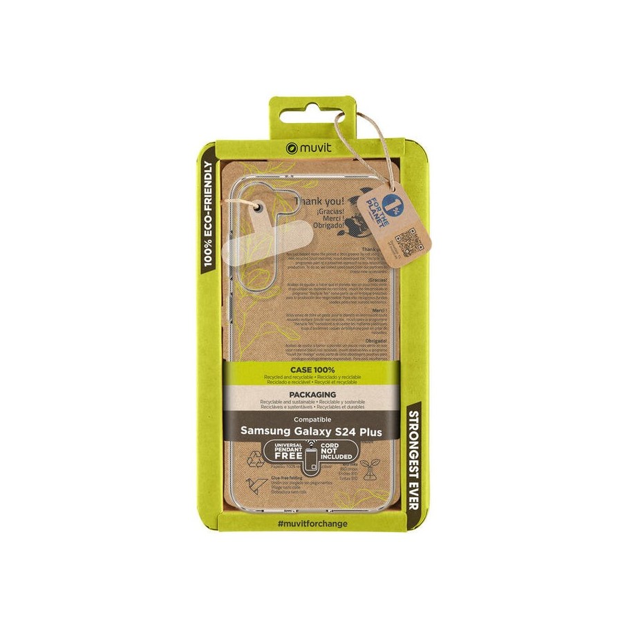 Funda muvit recycletek para samsung galaxy s24 plus transparente