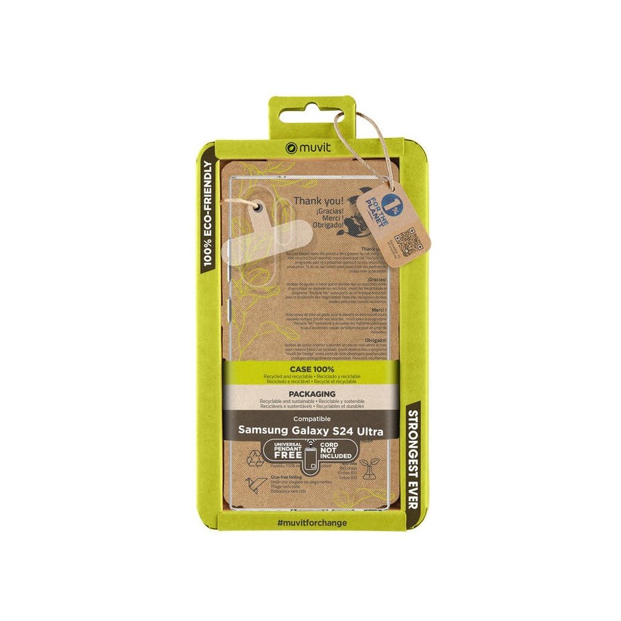 Funda muvit recycletek para samsung galaxy s24 ultra transparente