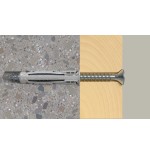 Fischer 568005 tornillo de anclaje y taco 100 pieza(s) anclaje de expansión 25 mm