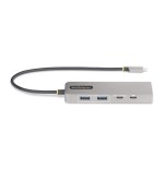 Startech 10g2a1c25epd-usb-hub base para portátil y replicador de puertos alámbrico usb 3.2 gen 2 (3.1 gen 2) type-c gris