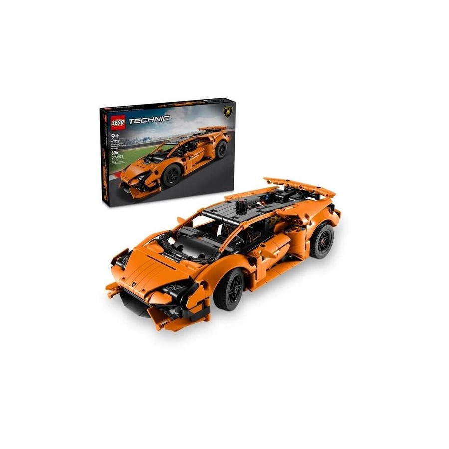 Lego technic pomaranczowe lamborghini huracán tecnica 42196