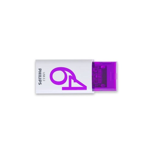 Philips usb 3.2 64gb click series gen 1 usb-c unidad flash usb 128 gb usb tipo a 2.0 plata