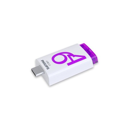Philips usb 3.2 64gb click series gen 1 usb-c unidad flash usb 128 gb usb tipo a 2.0 plata