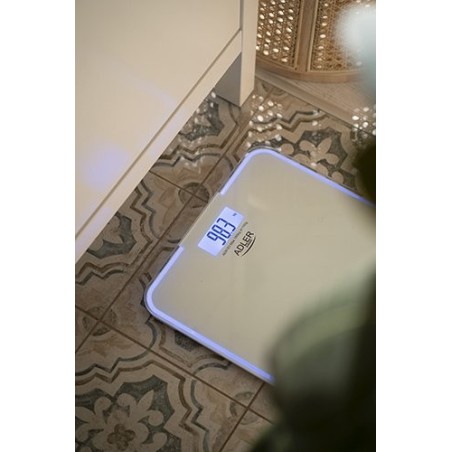 Báscula adler ad 8183  plaza  personal electrónica azul blanco