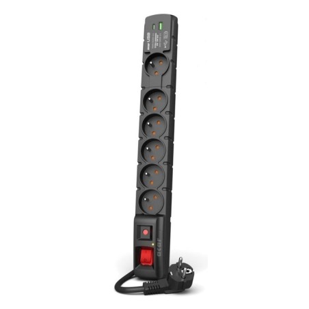 Regleta  acar s6 usb pd 3.0 qc 6 gniazd 1.5m