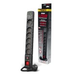 Regleta  acar s6 usb pd 3.0 qc 6 gniazd 1.5m