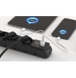 Regleta  acar s6 usb pd 3.0 qc 6 gniazd 1.5m