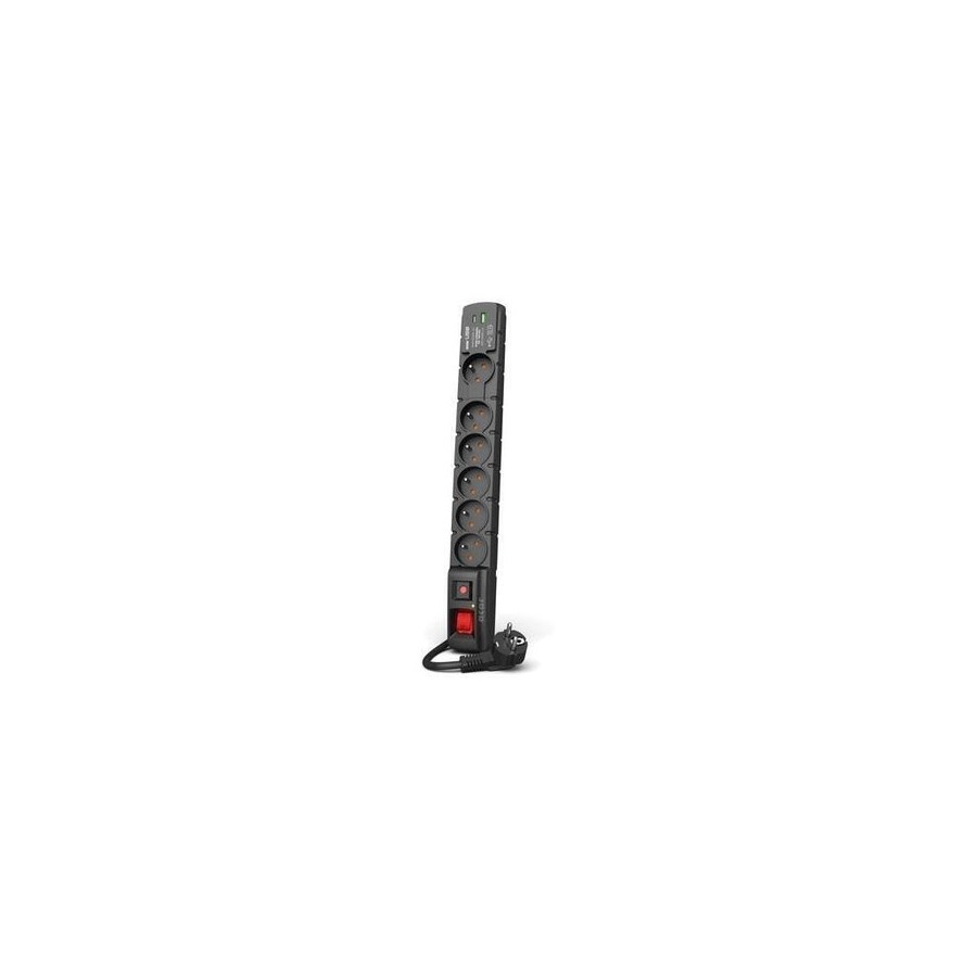 Regleta  acar s6 usb pd 3.0 qc 6 gniazd 3m