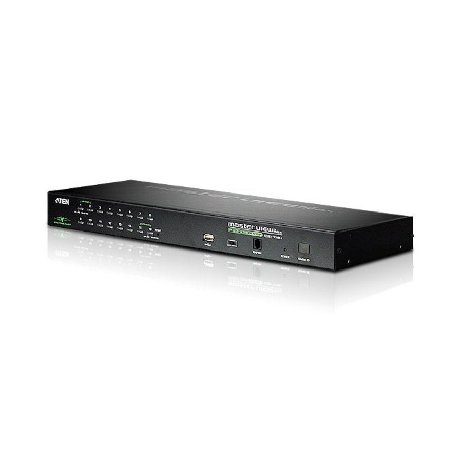 Switch kvm por ip vga ps/2-usb de 16 puertos con acceso compartido desde consolas local/remota