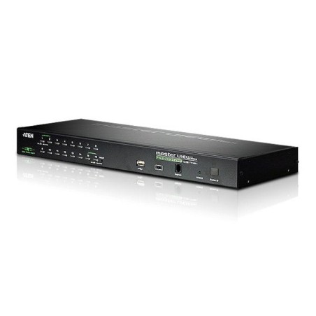 Switch kvm por ip vga ps/2-usb de 16 puertos con acceso compartido desde consolas local/remota