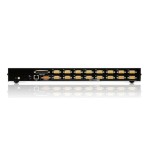 Switch kvm por ip vga ps/2-usb de 16 puertos con acceso compartido desde consolas local/remota