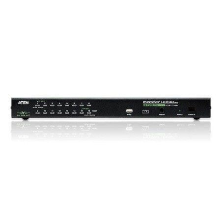 Switch kvm por ip vga ps/2-usb de 16 puertos con acceso compartido desde consolas local/remota