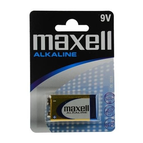 Maxell pila alcalina lr09 9v  blister 1 ud.