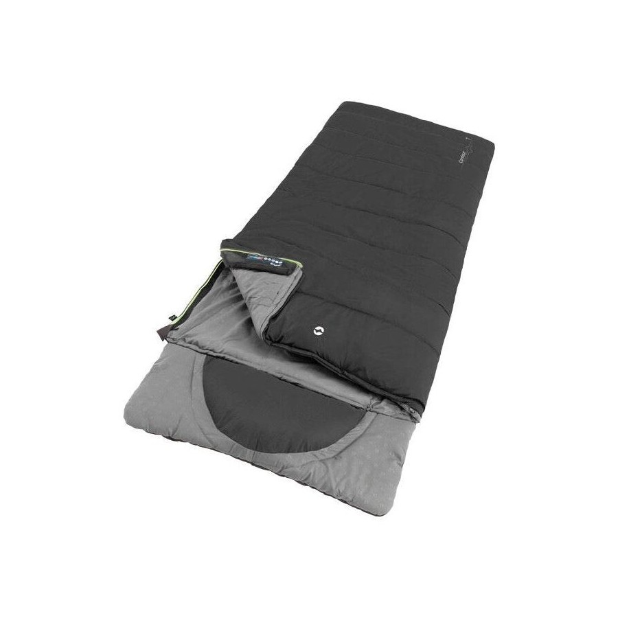Saco de dormir outwell contour cremallera izquierda negro