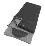 Saco de dormir outwell contour cremallera izquierda negro