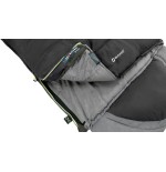 Saco de dormir outwell contour cremallera izquierda negro