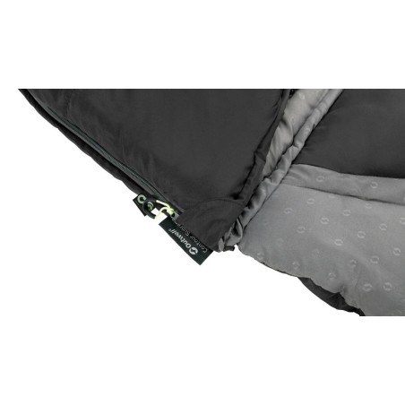 Saco de dormir outwell contour cremallera izquierda negro