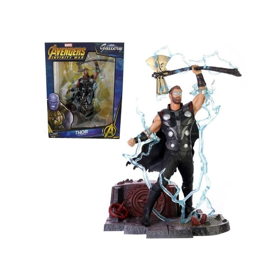 Figura diamond select toys marvel avengers 3 thor con stormbreaker