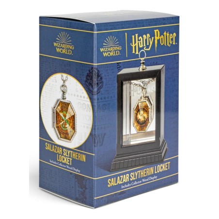 Replica the noble collection harry potter guardapelo horrocrux de salazar slytherin en expositor