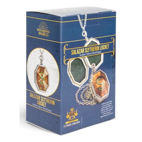 Replica the noble collection harry potter guardapelo horrocrux de salazar slytherin en expositor
