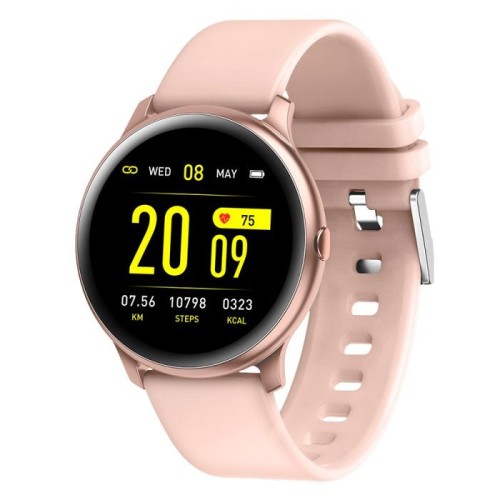 Reloj smartwatch maxcom fw32 neon pink gold 0.96"