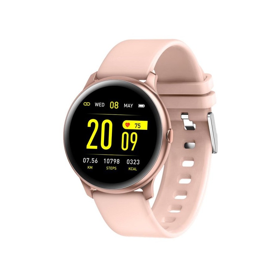Reloj smartwatch maxcom fw32 neon pink gold 0.96"